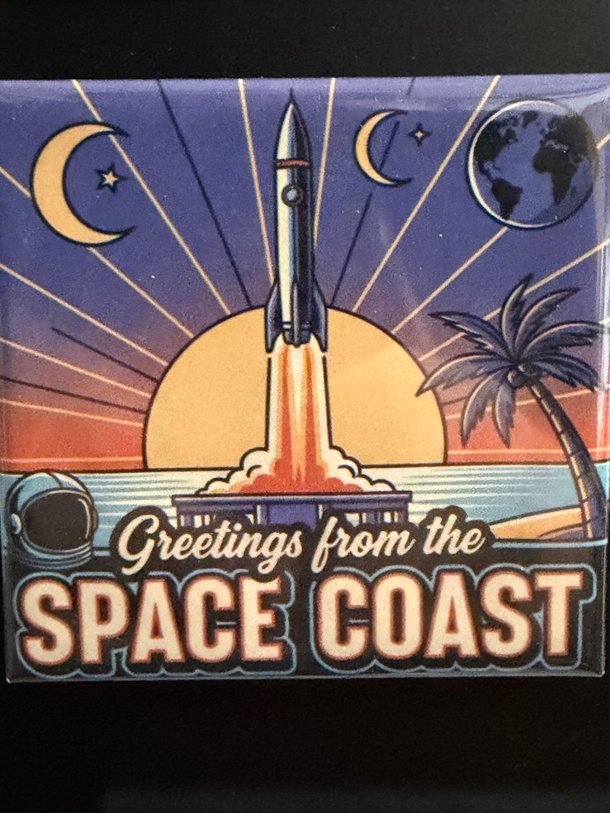 Greetings from the Space Coast Photo Magnet