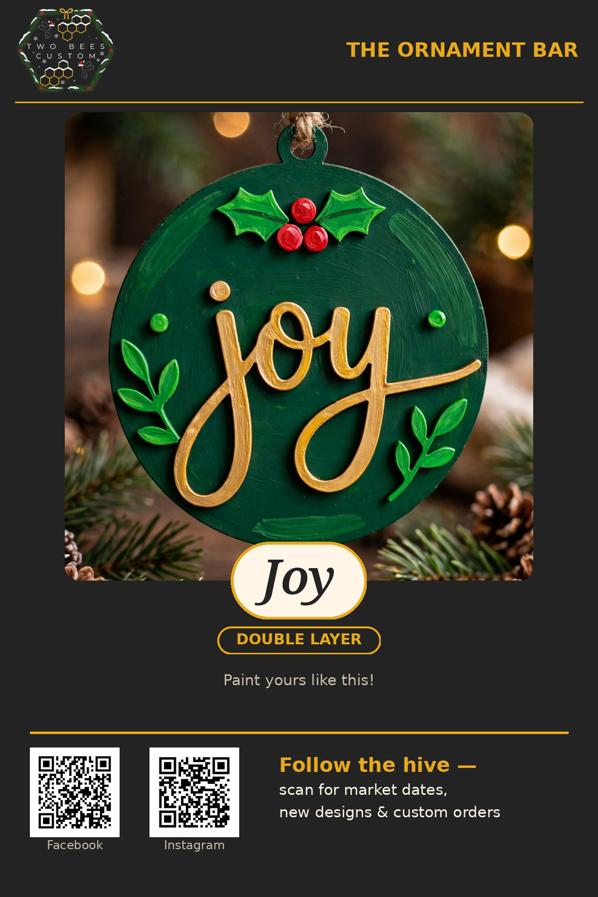 Joy ornament kit