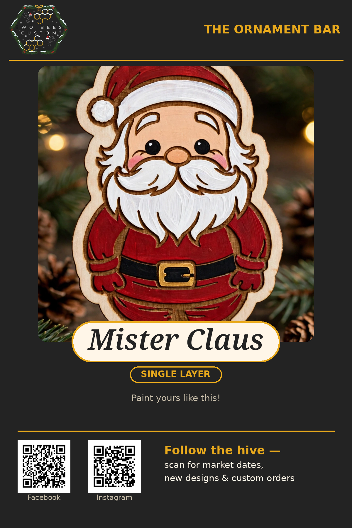 Mister Claus ornament kit