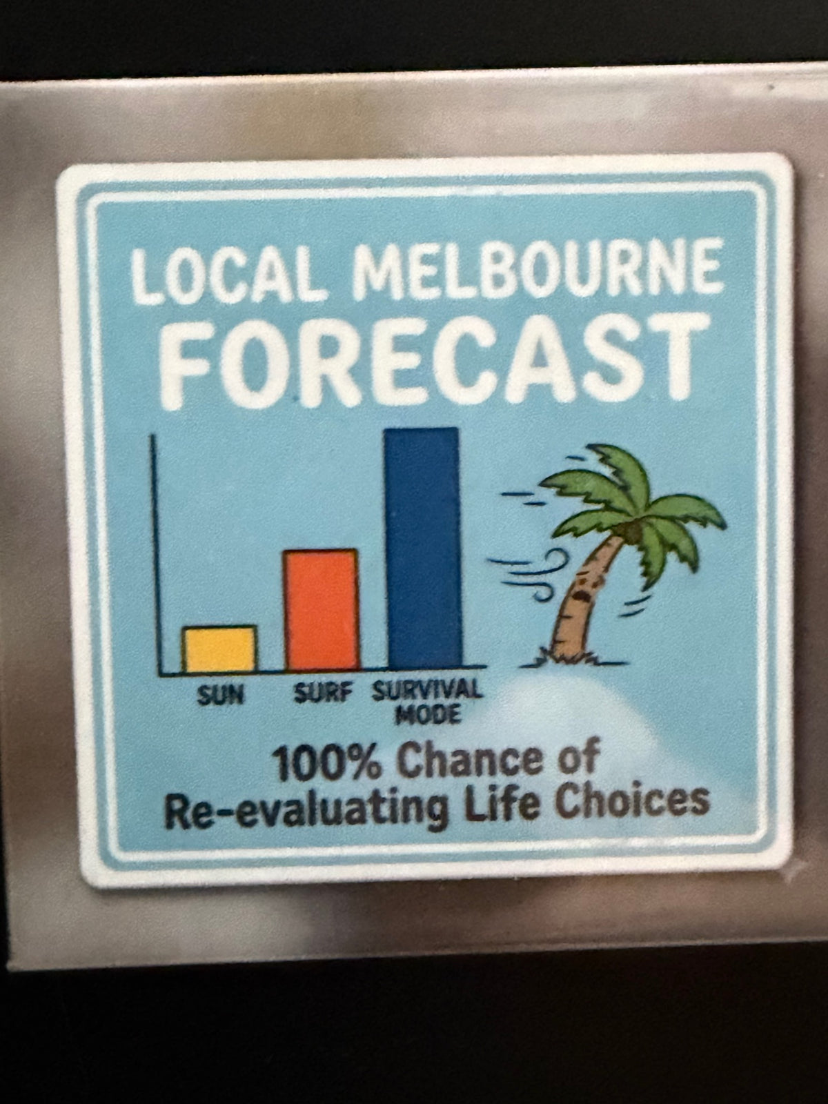 Local Melbourne Forecast Photo Magnet
