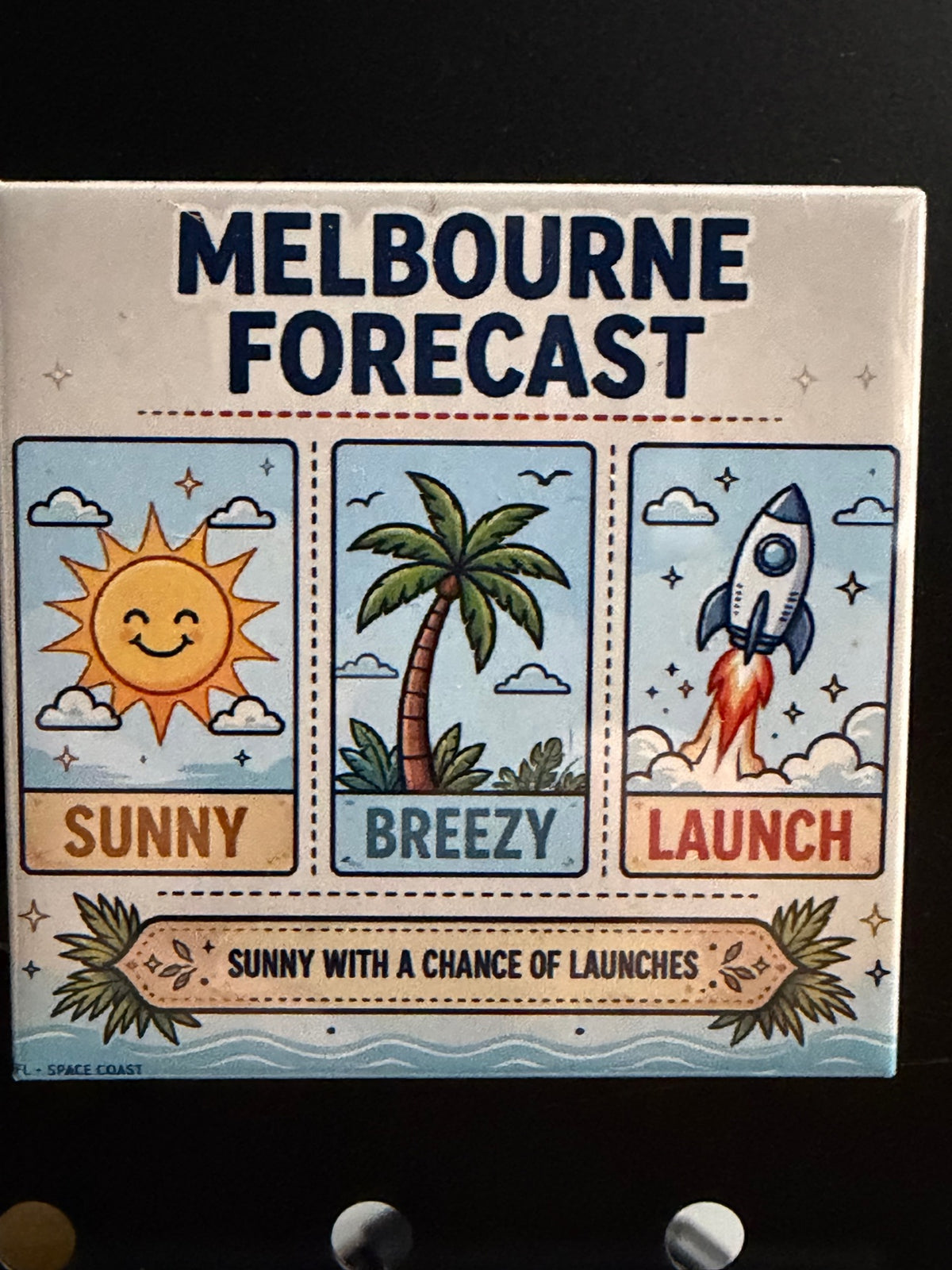 Melbourne Forecast Photo Magnet