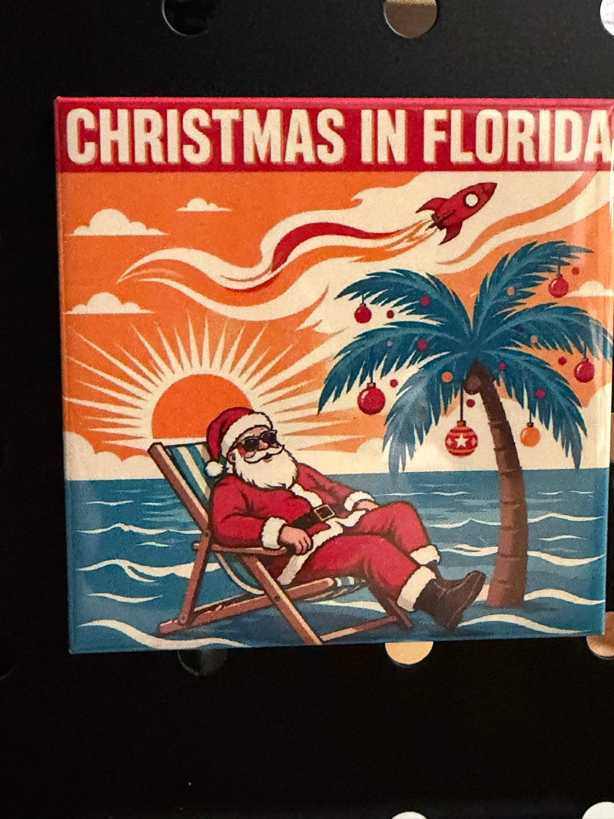 Christmas in Florida Photo Magnet