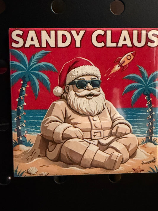Sandy Claus Photo Magnet