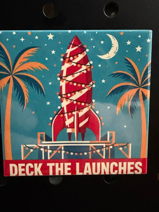Deck the Launches Photo Magnet