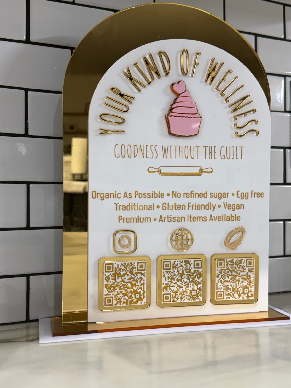 Premium QR stand - Your Kind of Wellness