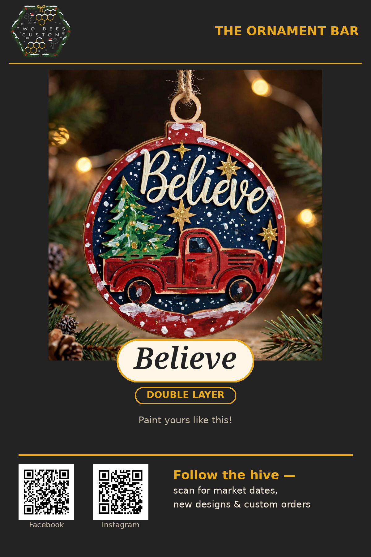 Believe ornament kit