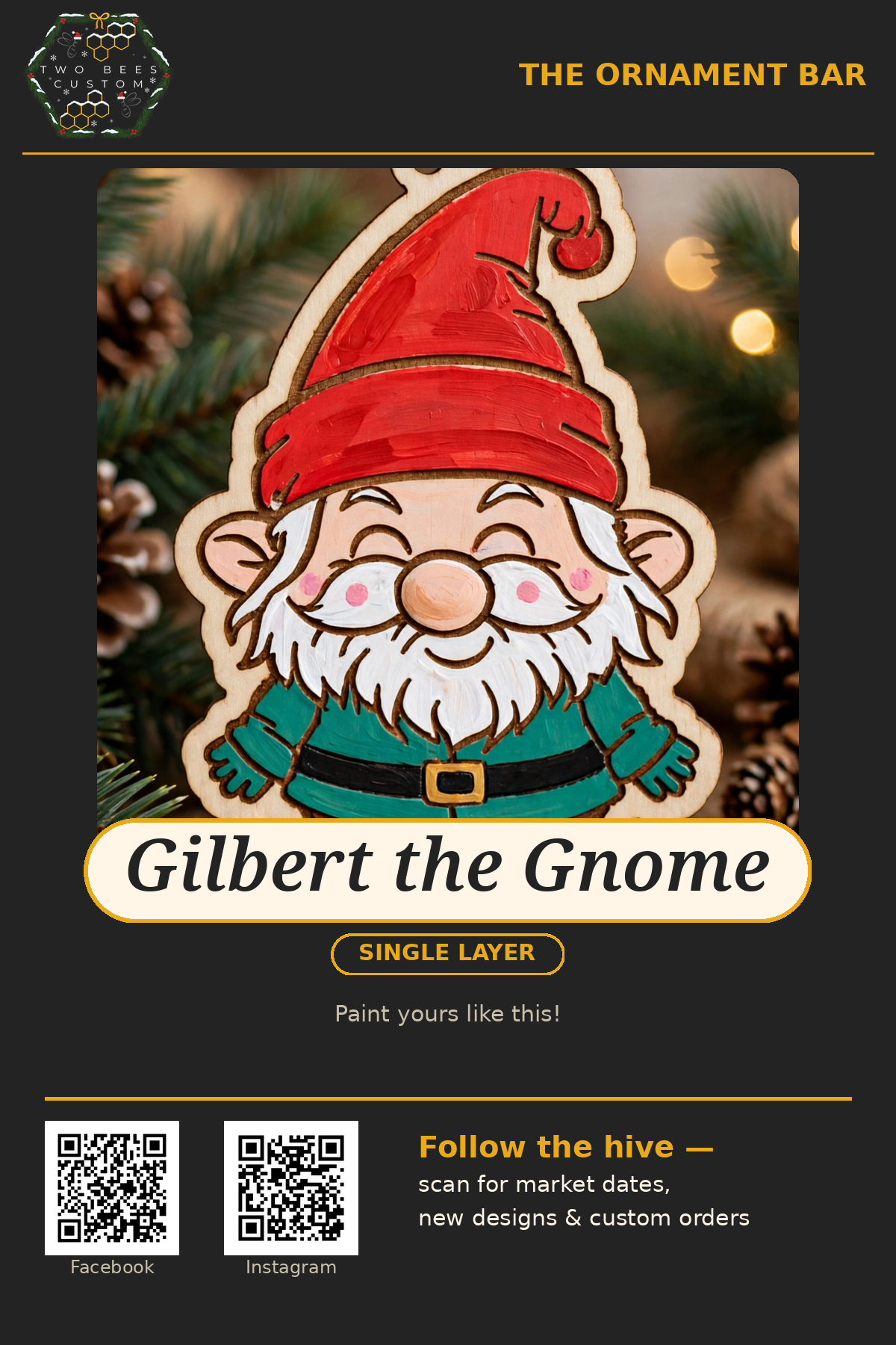 Gilbert the Gnome ornament kit