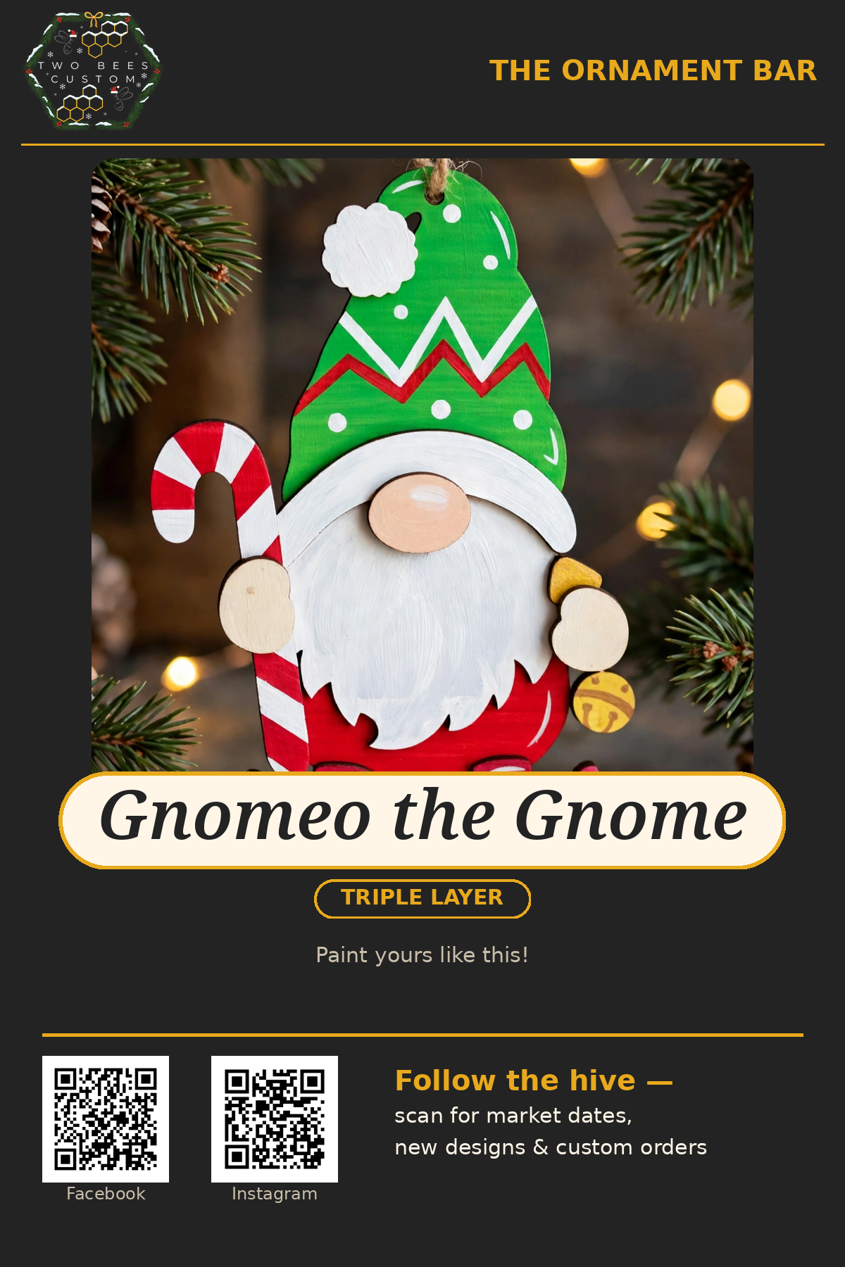 Gnomeo the Gnome ornament kit