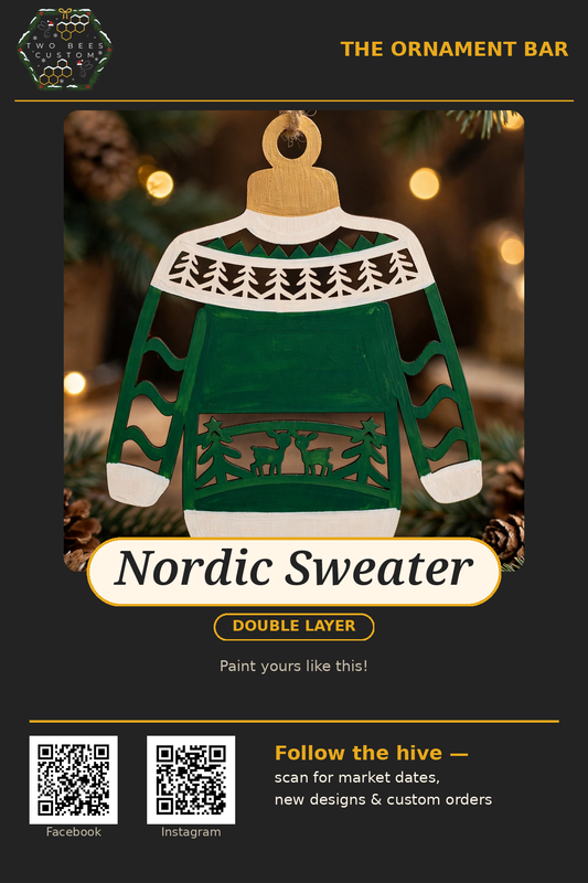 Nordic Sweater ornament kit