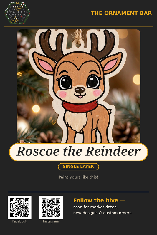 Roscoe the Reindeer ornament kit
