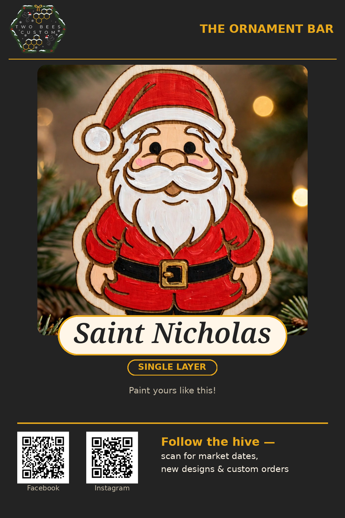 Saint Nicholas ornament kit