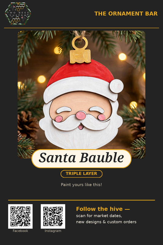 Santa Bauble ornament kit