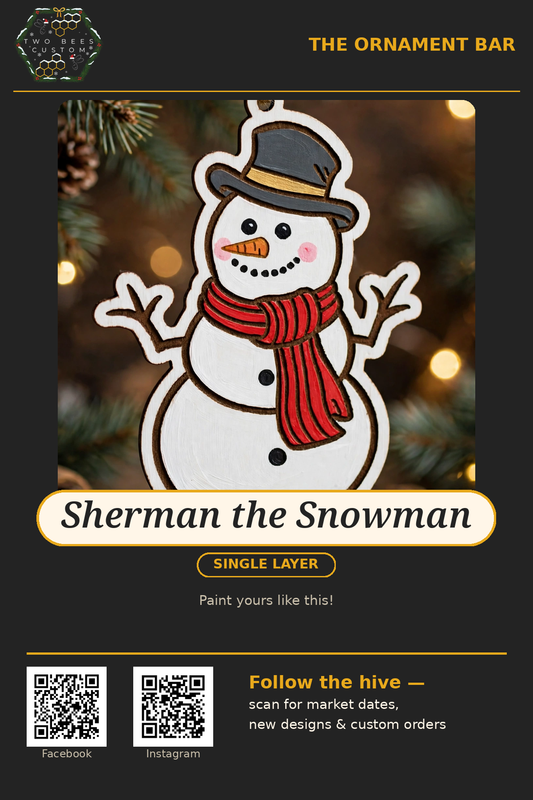 Sherman the Snowman ornament kit