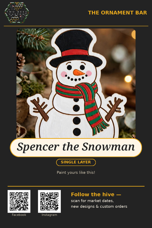 Spencer the Snowman ornament kit